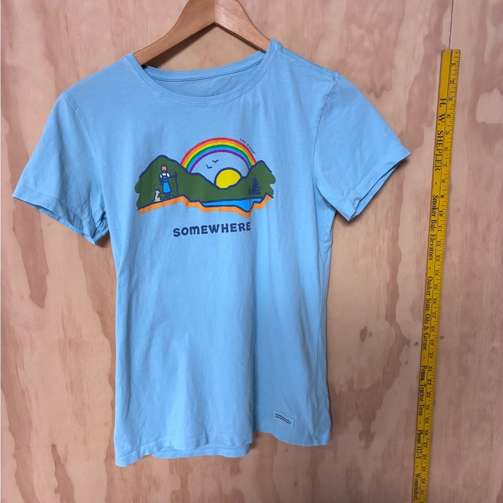 Life Is Good Light Blue Women's T-Shirt